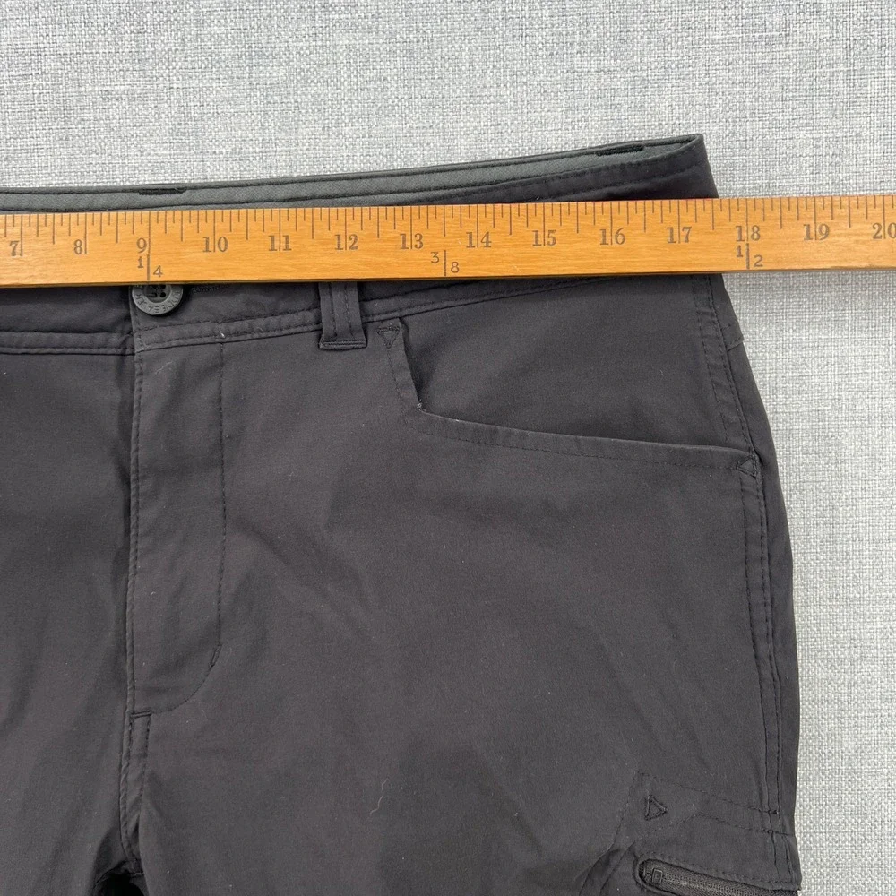 Eddie Bauer First Ascent Mens 34x34 (fit 35x33) Black Guide Pants Hiking Cargo